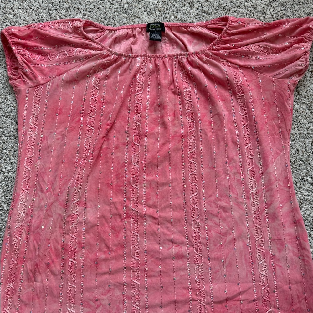 Ford Pink Women's Blouse with Embroidery